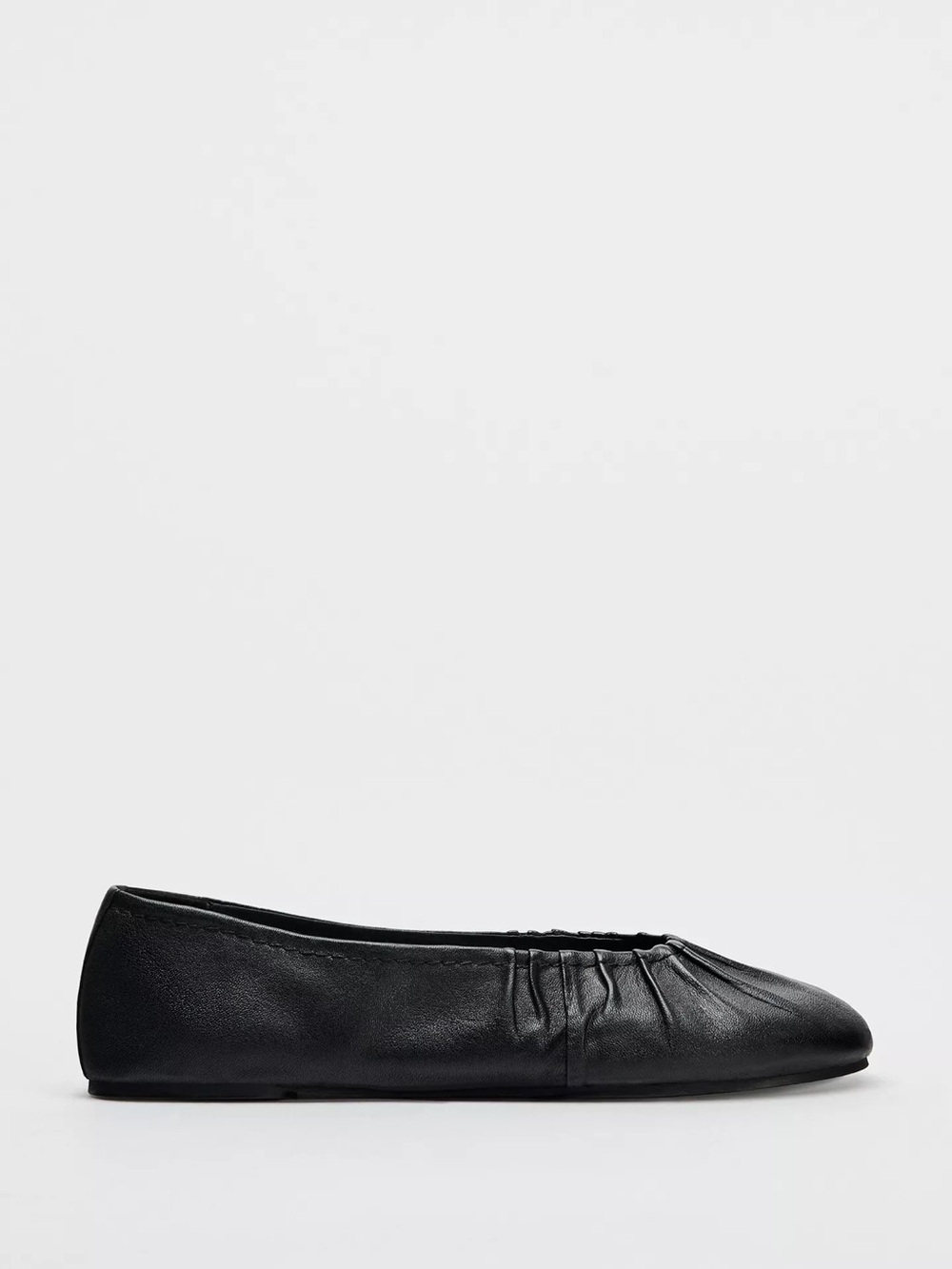 Zara Faux Leather Ballet Flats